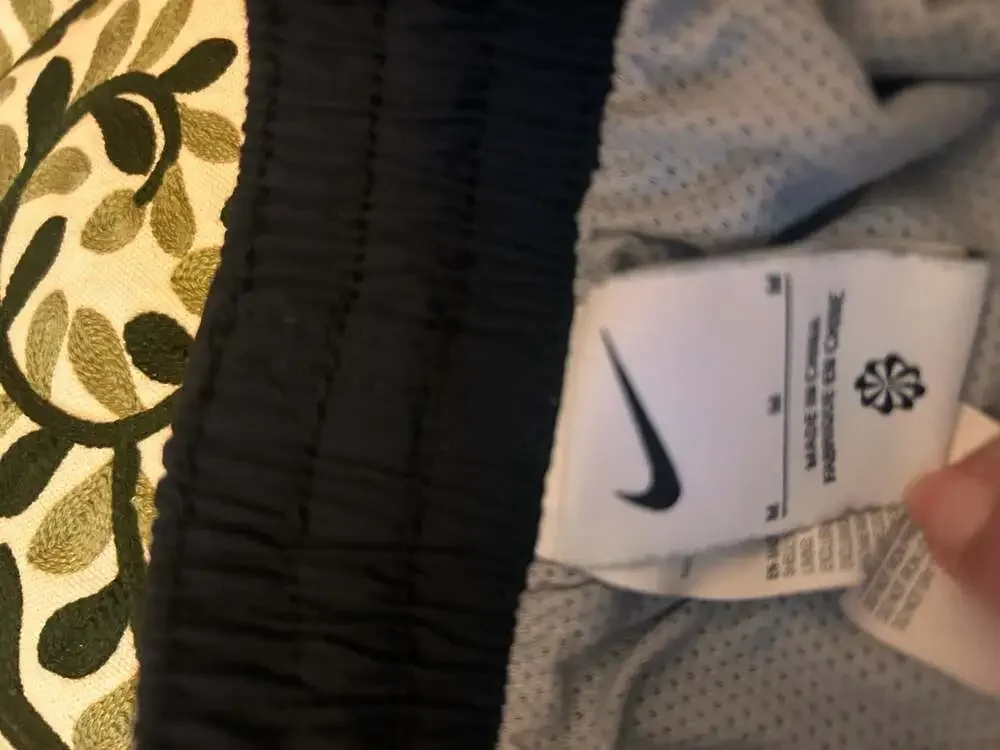 Nike Men's Multi Logo Vortex Volley Swim Shorts Black Grey